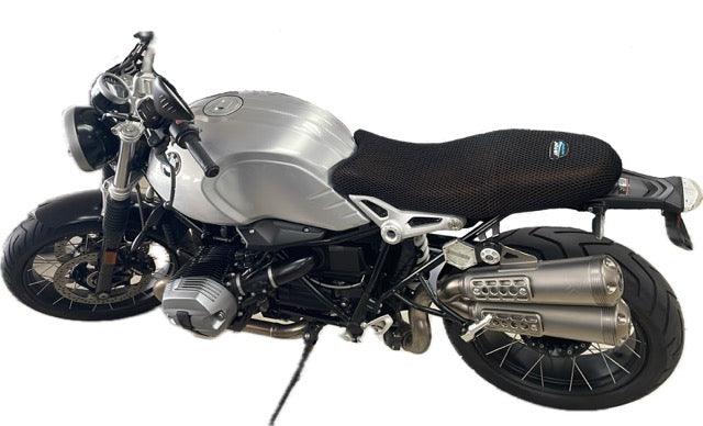 Air-Flow Seat Cover™ premium motorcycle seat cover engineered for better airflow than Cool Covers